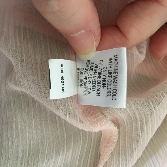 Candie's Light Blush Pink Blouse Small - Picture 5 of 8